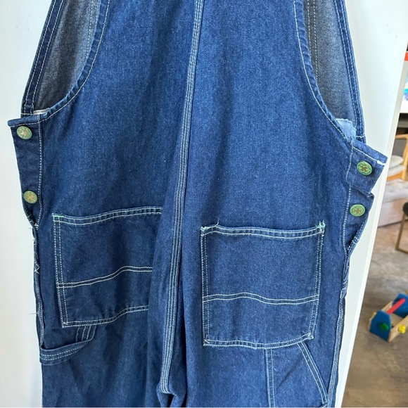 OshKosh B'Gosh Adult Vintage Denim Jean Overalls, size 34 - Picture 6 of 10